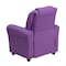 Flash Furniture Kids Recliner, 21-1/2" to 36-1/2" x 27", Upholstery Color: Lavender DG-ULT-KID-LAV-GG - alternate 9